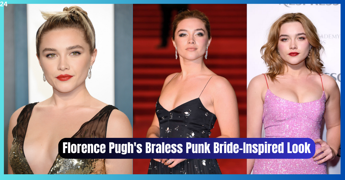 Florence Pugh's Braless Punk Bride-Inspired Look at the ELLE Style Awards
