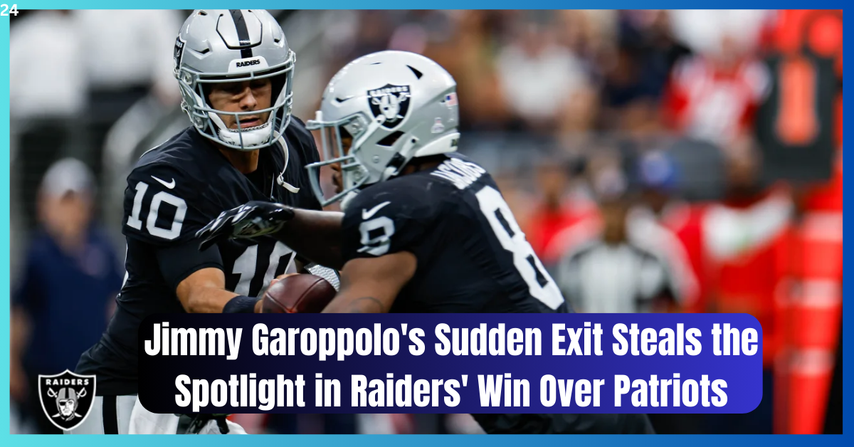 Shocking Twist: Jimmy Garoppolo's Sudden Exit Steals the Spotlight in Raiders' Win Over Patriots