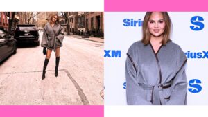Chrissy Teigen Showcases Bare Legs in NYC Cold