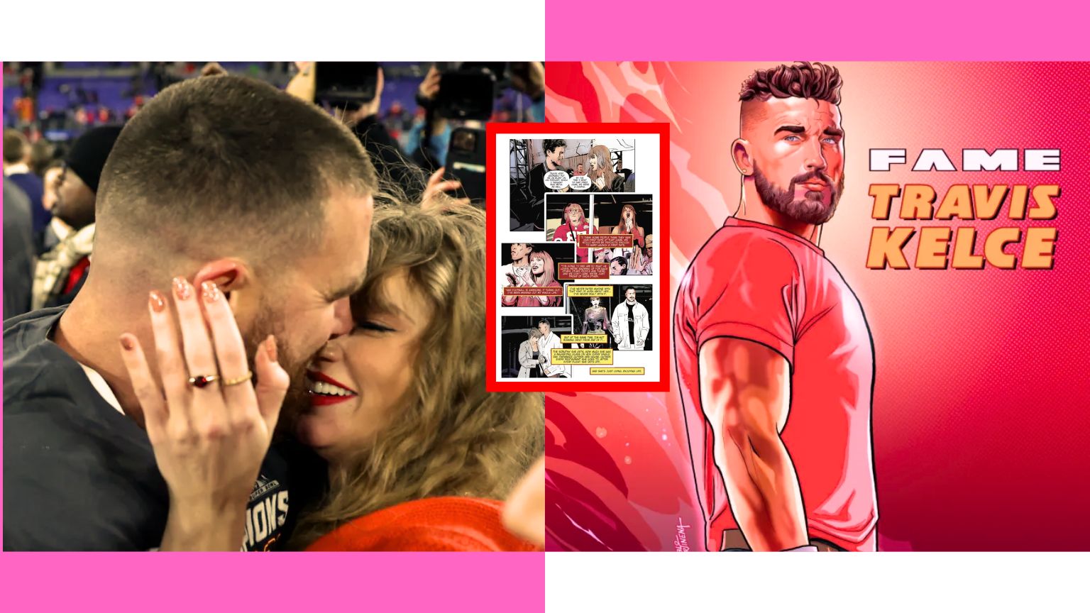 Taylor Swift and Travis Kelce's Romance Takes Center Stage in a Comic Book Celebrating the NFL Star's Extraordinary Life